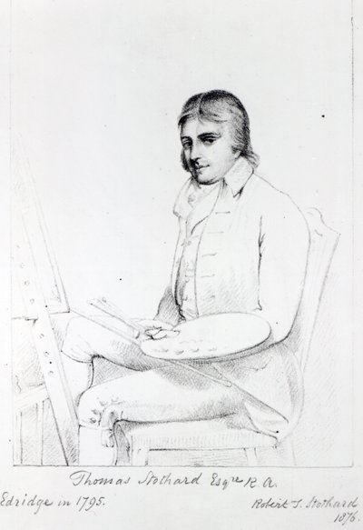 Thomas Stothard Esq. RA, graviert von Robert J. Stothard, 1876 von Henry Edridge